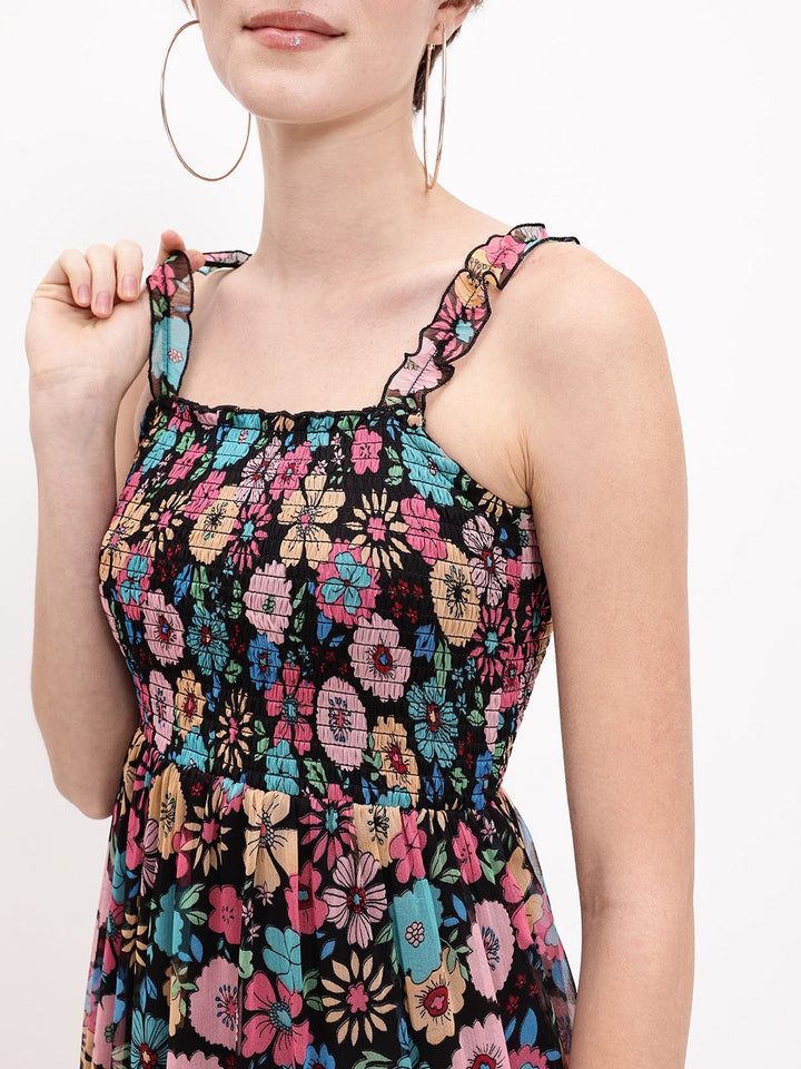 DressBerry Tiered  Smocking Dress