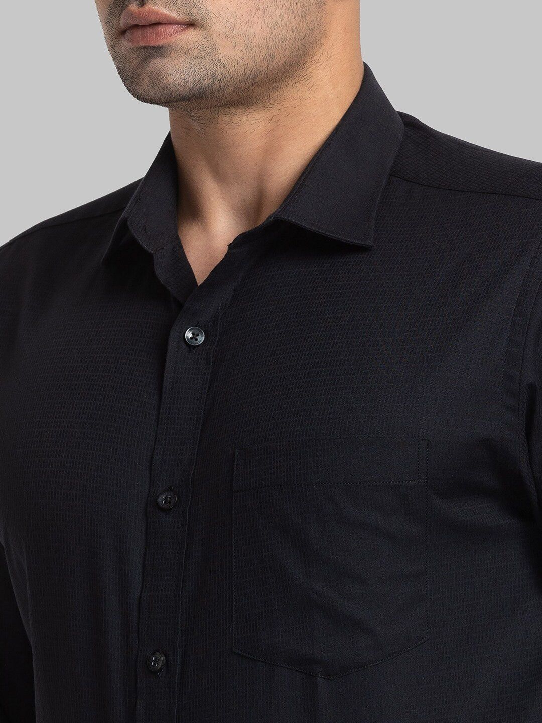 Park Avenue Self Design Slim Fit Organic Cotton Formal Shirt