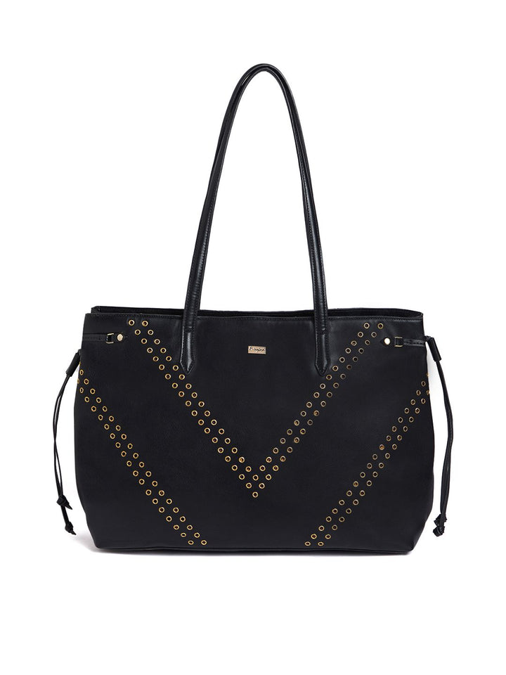 Berrylush Embellished Oversized Structured Shoulder Bag