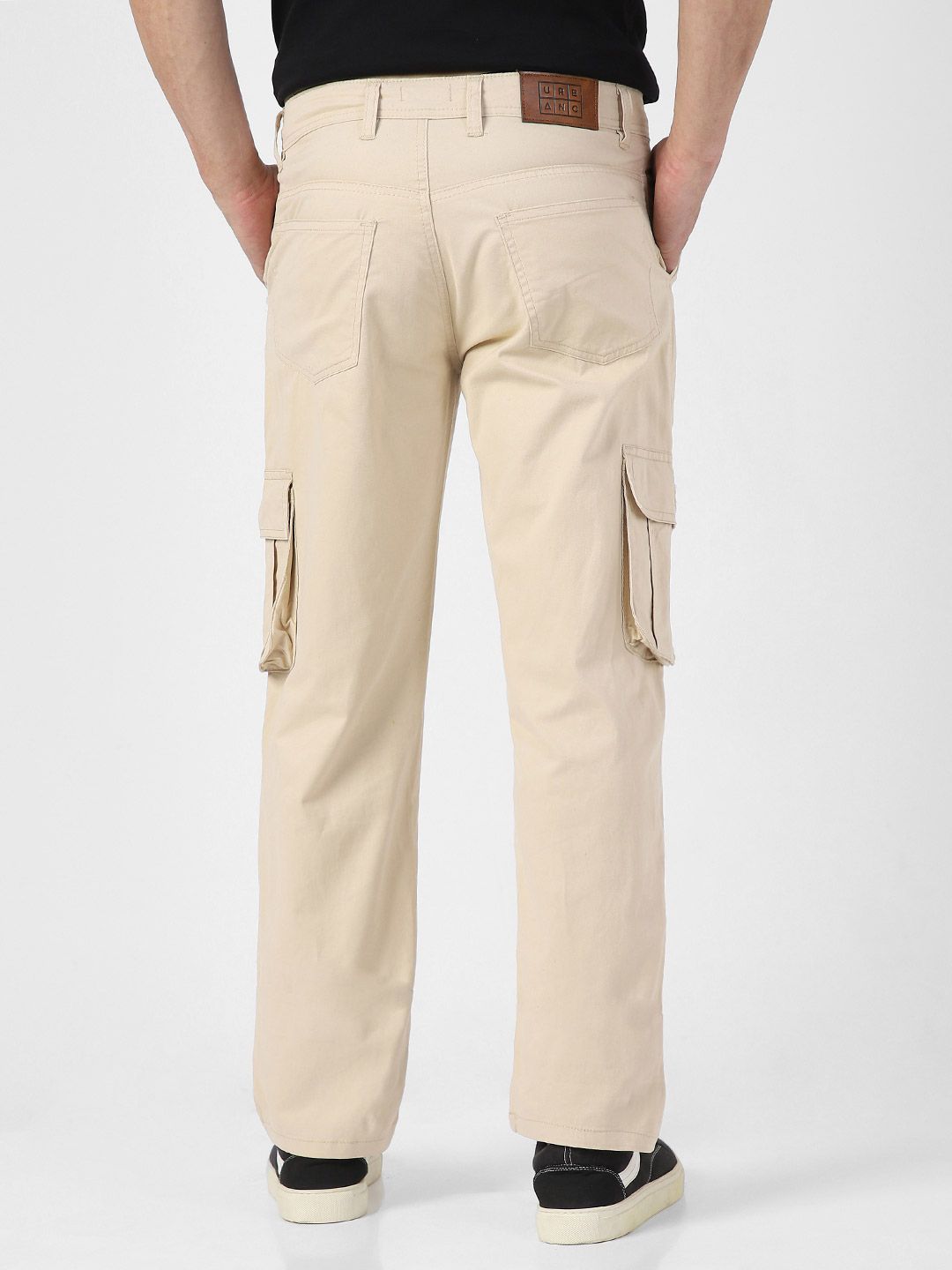 Urbano Fashion Men Mid Top Regular Fit Plain Cargos