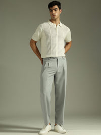 DENNISON Men Baggy Fit Pleated Trousers