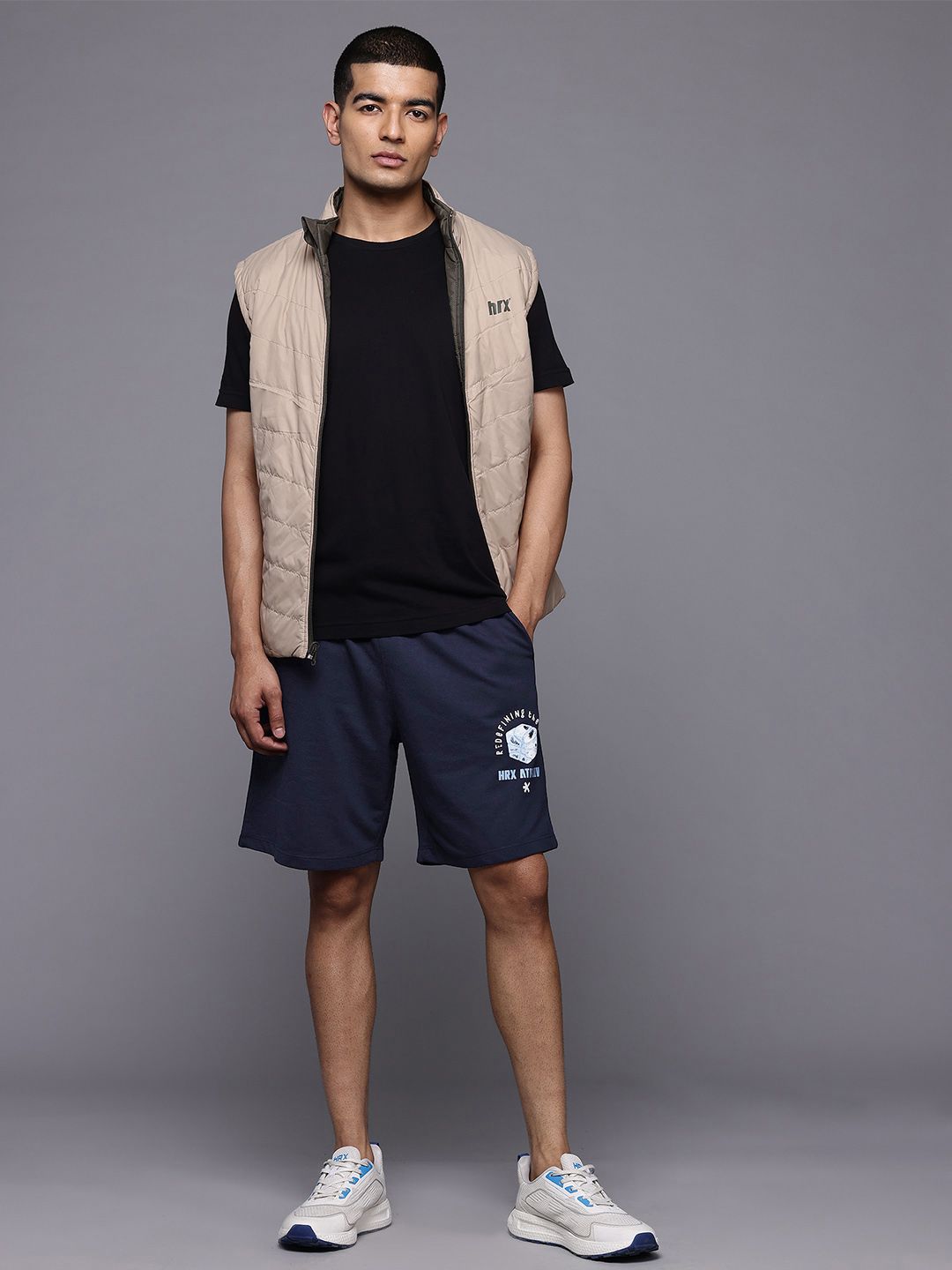 HRX by Hrithik Roshan Men Lifestyle Typography Print Casual Shorts