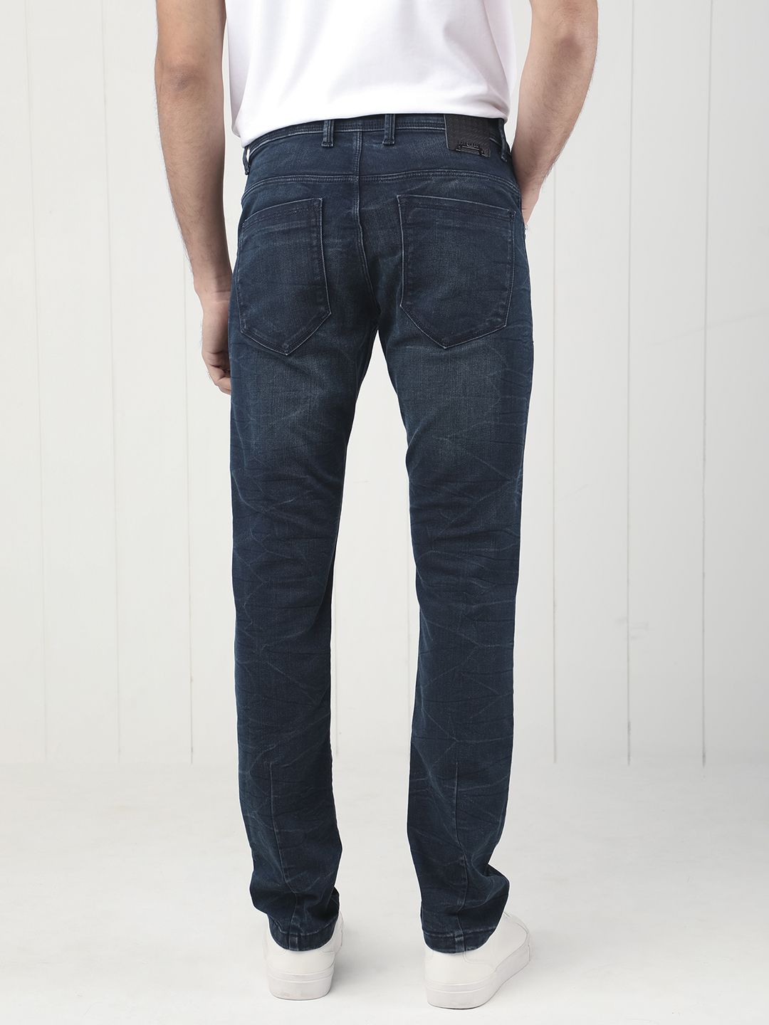 RARE RABBIT Men Yoshi Regular Fit Mid-Rise Cotton Jeans