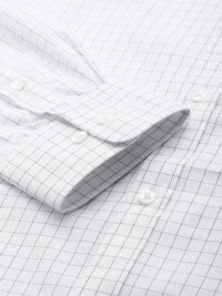 Park Avenue Slim Fit Grid Tattersall Checks Opaque Checked Formal Shirt