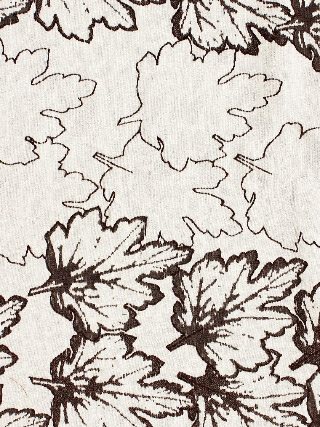 Story@home Brown 300GSM Semi Blackout Jacquard Eyelet Ringtop Single Door Curtain