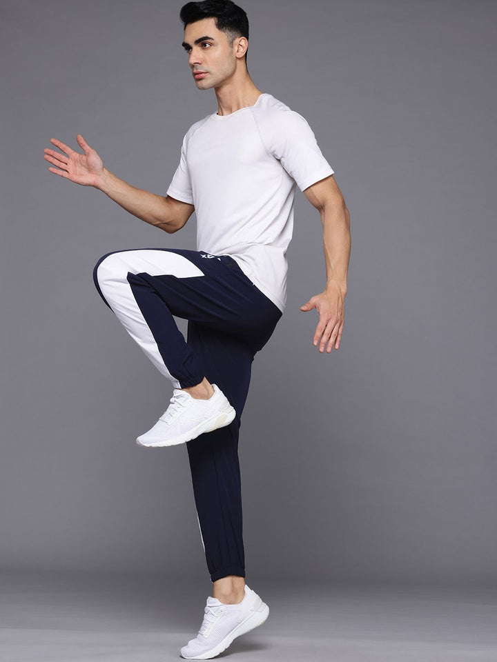 HRX by Hrithik Roshan Men Rapid-Dry Running Track Pants with Toggle-Hem