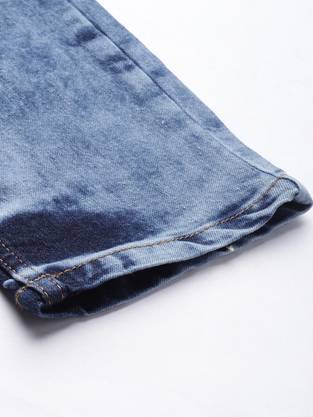 The Indian Garage Co Men Blue Slim Fit Light Fade Stretchable Jeans