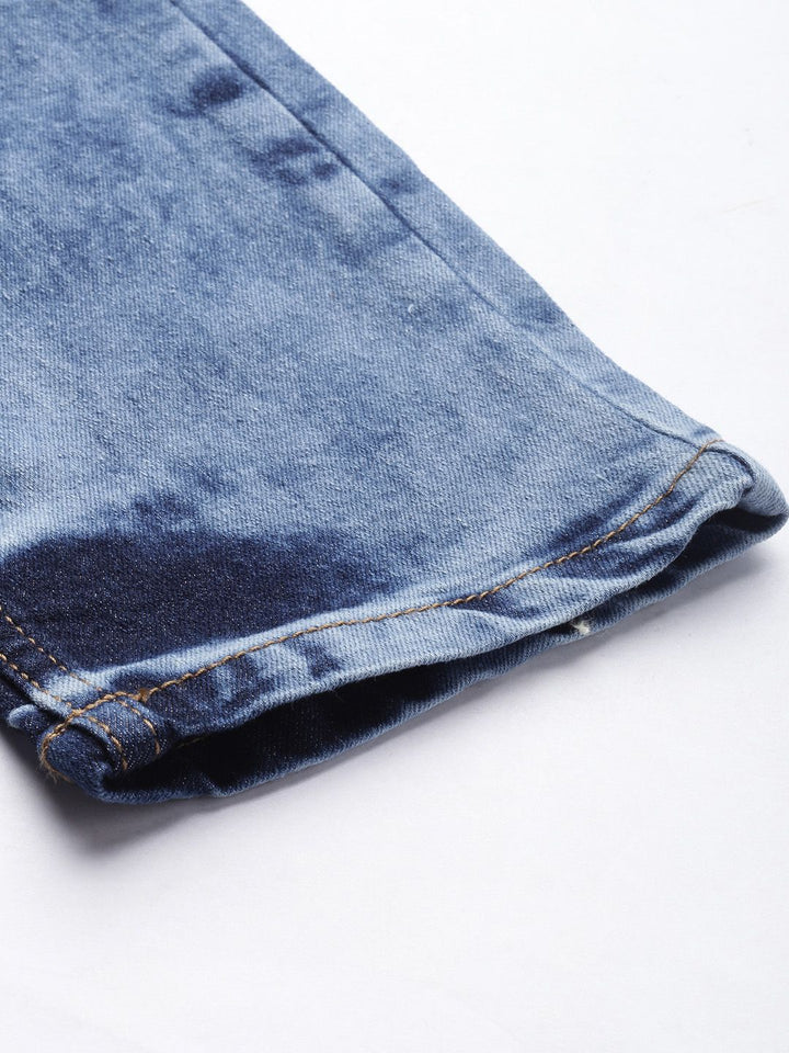 The Indian Garage Co Men Blue Slim Fit Light Fade Stretchable Jeans