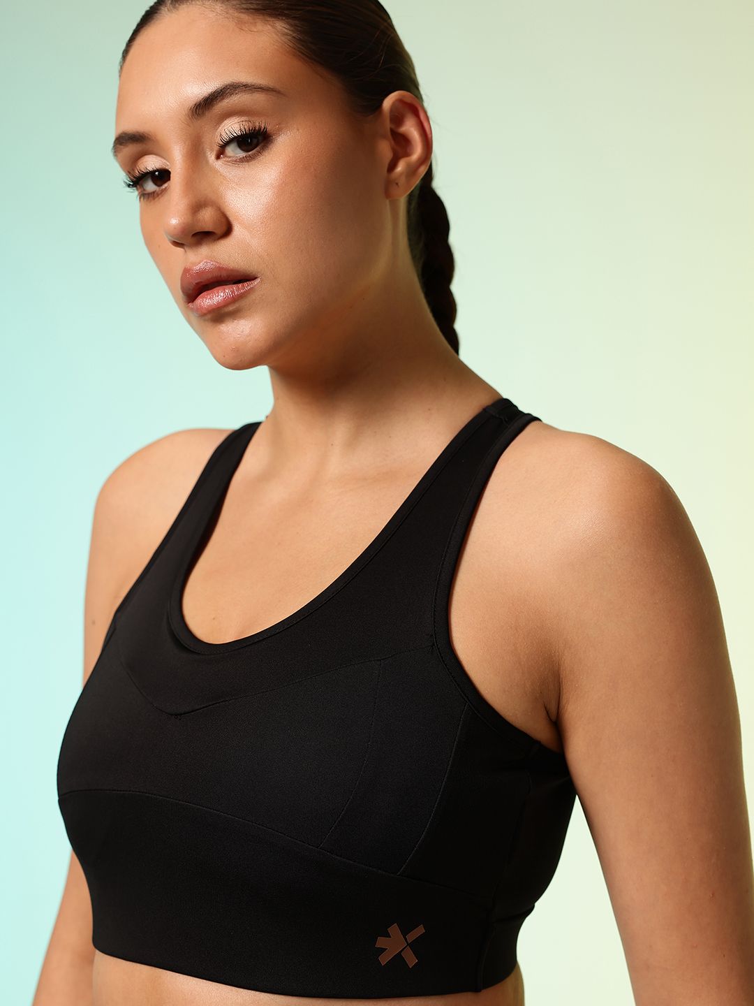 HRX by Hrithik Roshan Active Goddess Rapid-Dry Padded Training Bra HR_SS25_W_BA_KT126_03_B