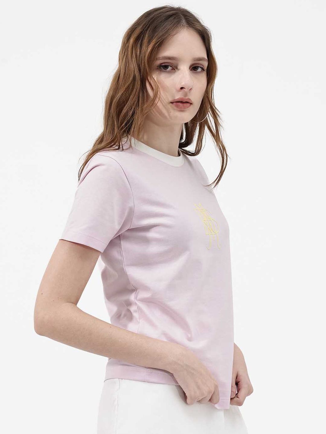 RAREISM Round Neck Cotton T-shirt