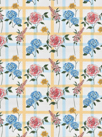 BOMBAY DYEING Florentine White Floral Pure Cotton 144TC Queen Bedsheet Set 2.28 m X 2.54 m