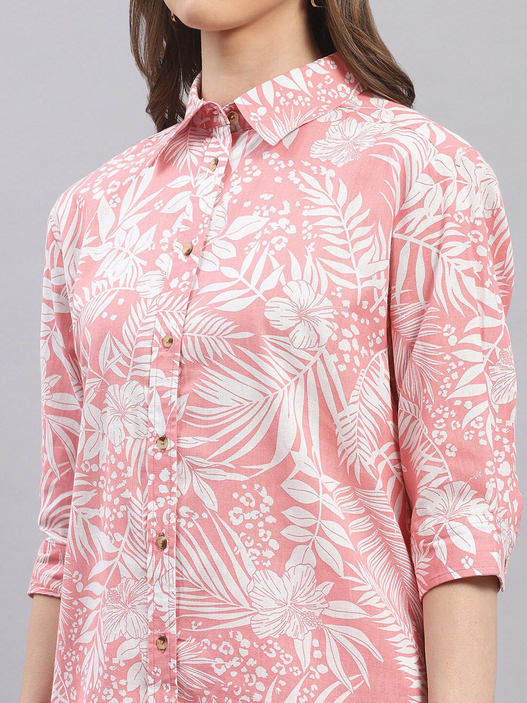 Monte Carlo Printed Pure Cotton Shirt & Trouser Co-Ords