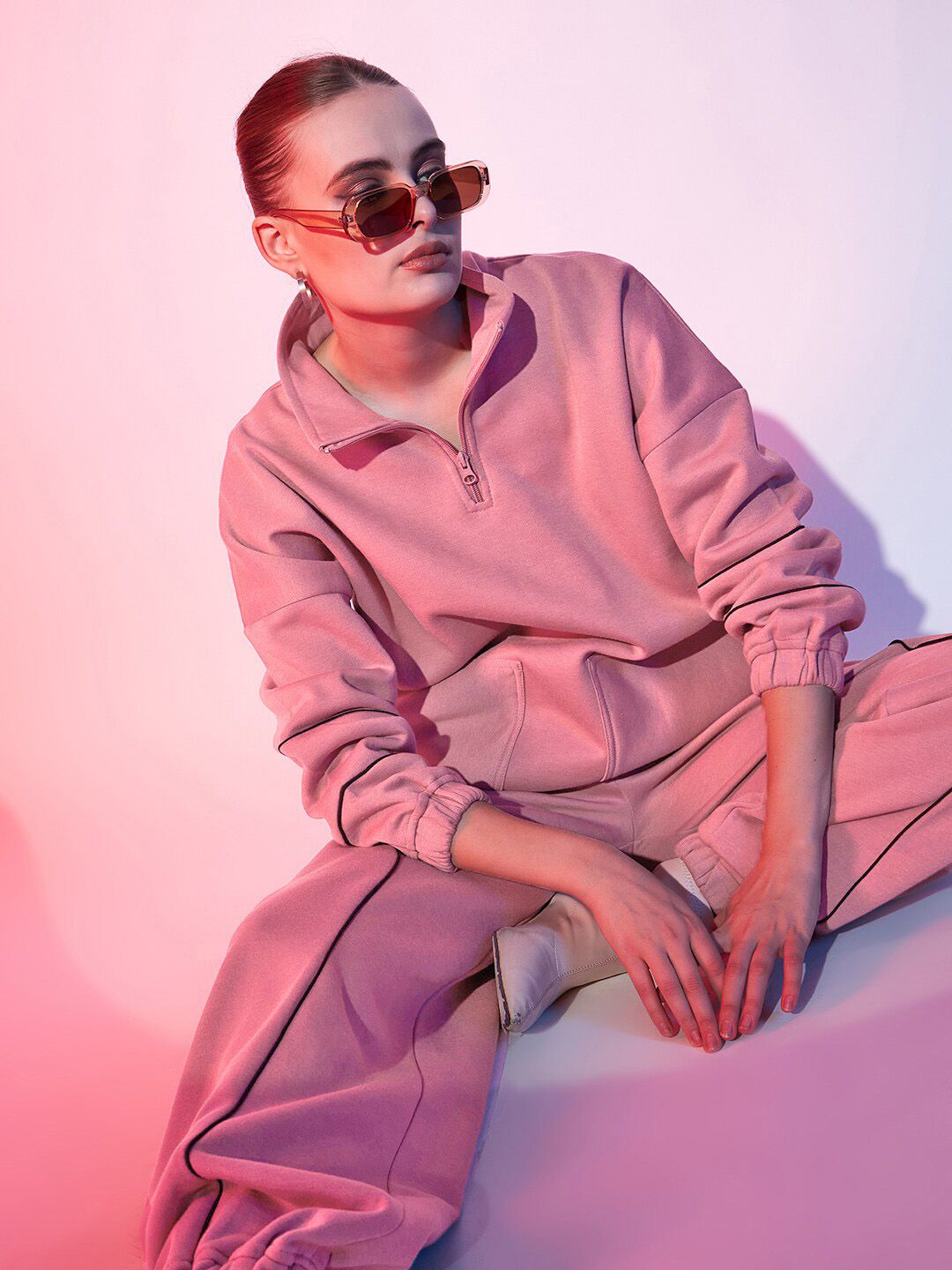 STREET 9 Women Pink Loose Fit Joggers