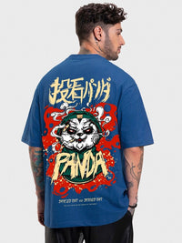 Bewakoof Stoned Panda Graphic Printed Oversized T-shirt
