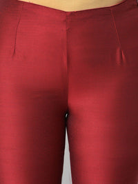 W Women Hem Design Slim Fit Cigarette Trousers