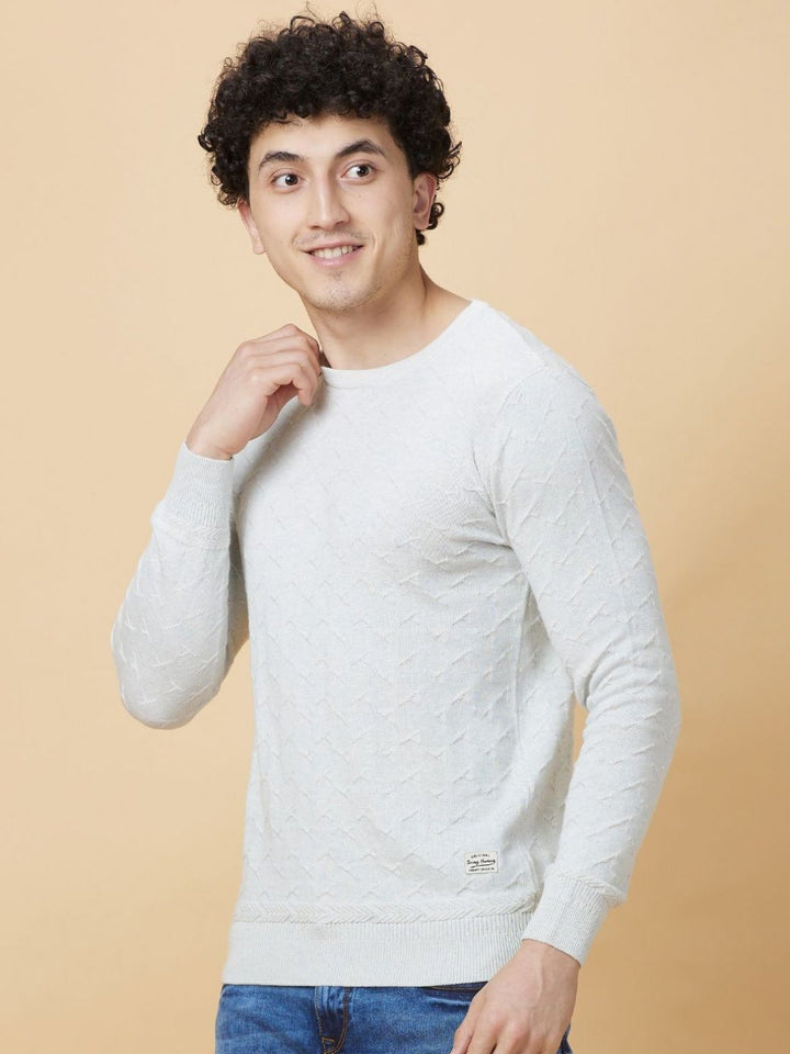 Being Human Men Henley Neck Pure Cotton Raw Edge T-shirt