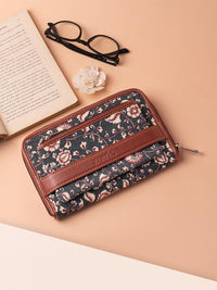 ZOUK Women Floral Printed Zip Around Wallet