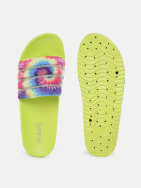 DressBerry Women Abstract Printed Stone Embellished Flatform