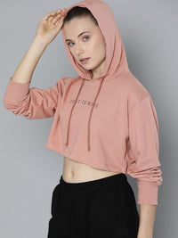 HRX by Hrithik Roshan Crop Hooded Training Sweatshirt