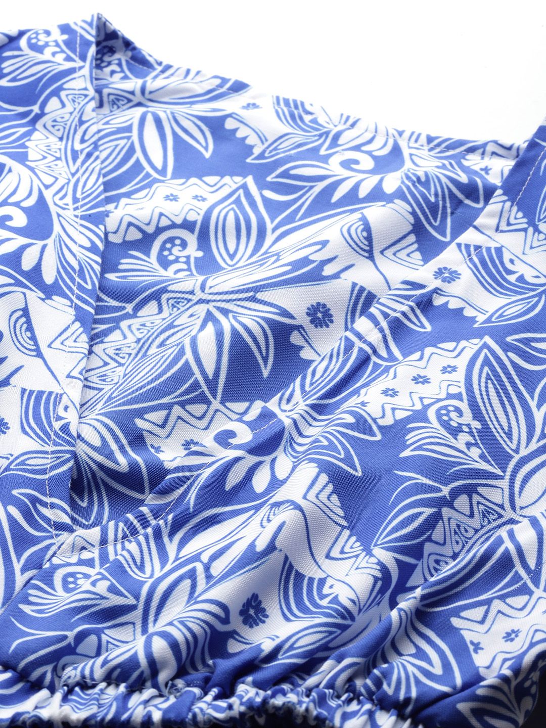 all about you Ethnic Motifs Print Cut-Out Maxi Dress