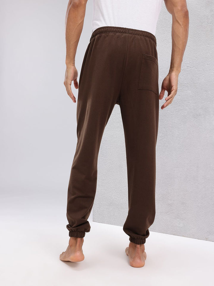 HRX by Hrithik Roshan Men Typography Print Detail Mid-Rise Yoga Joggers
