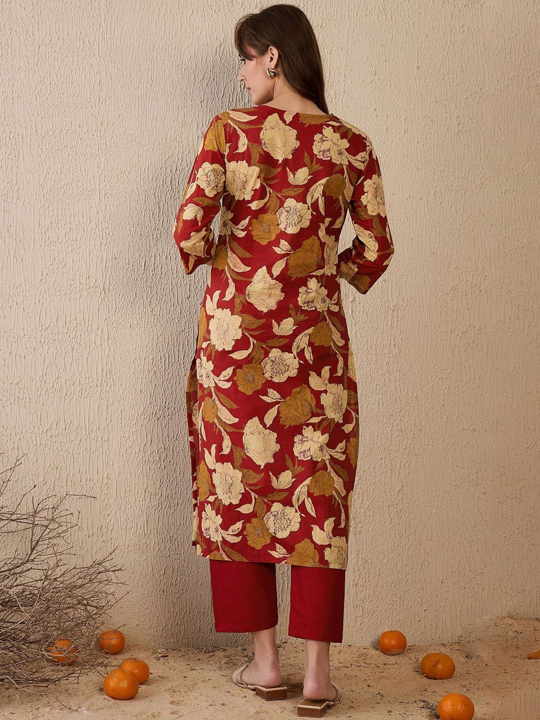 Indo Era Women Floral Printed Kurta