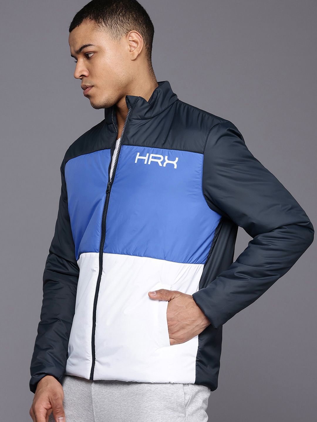 HRX by Hrithik Roshan Colourblocked Padded Jacket