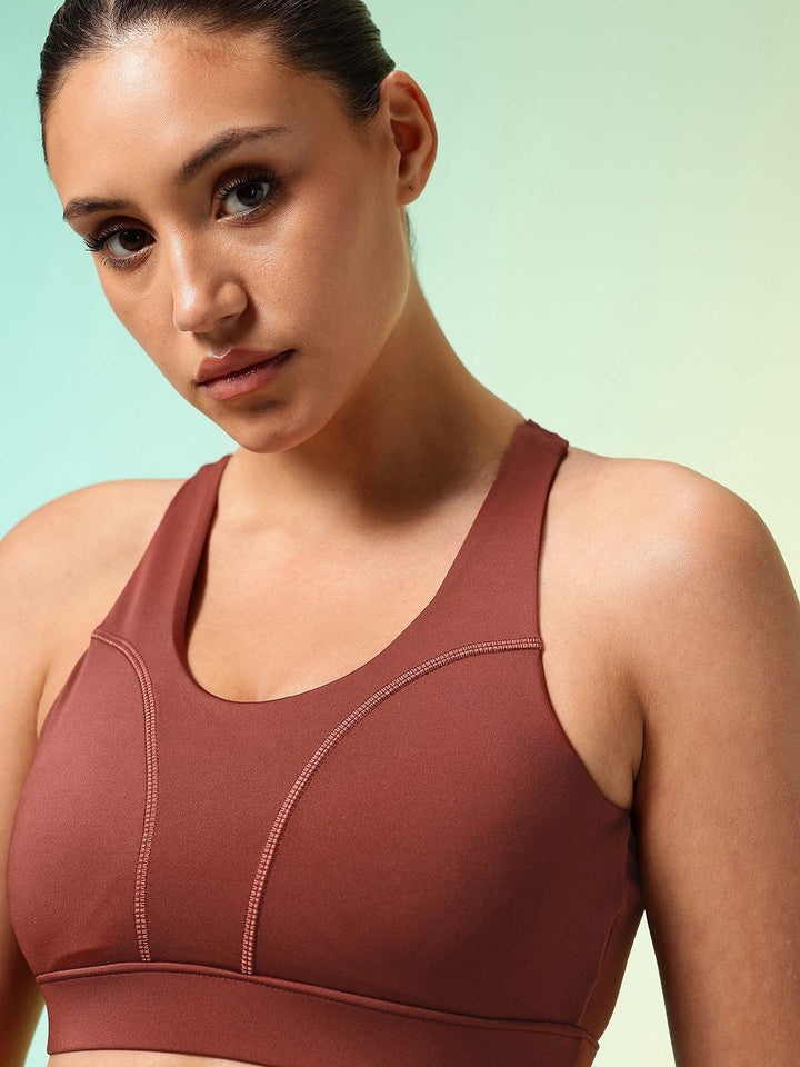 HRX by Hrithik Roshan Full Coverage Rapid-Dry Training Workout Bra HR_SS25_W_BA_KT125_03_C