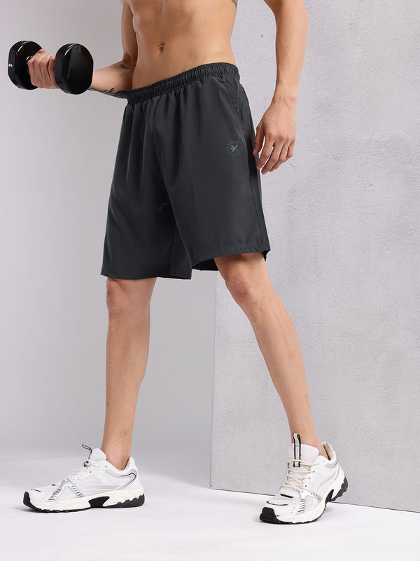 HRX oleh Hrithik Roshan Men Mid-Rise Shorts Latihan