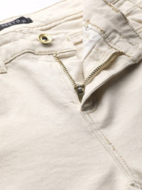 STREET 9 Women White Skinny Fit Mid-Rise Clean Look Stretchable Jeans