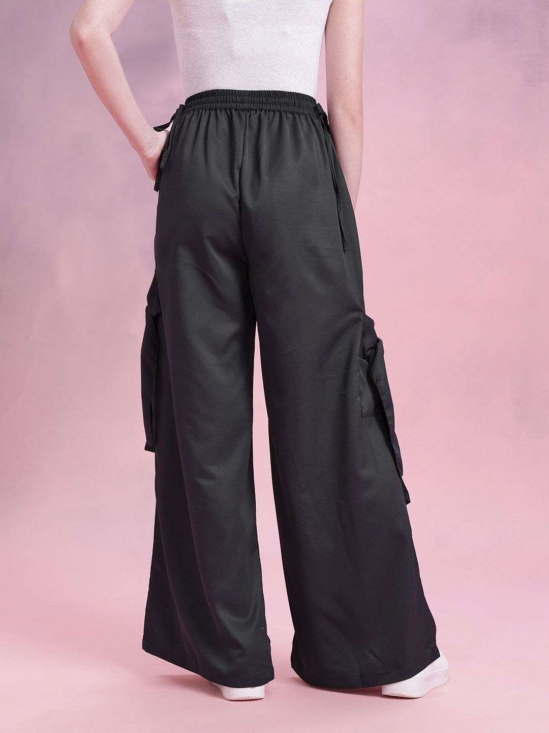 DressBerry Women Baggy Fit Cargo-Style Trousers