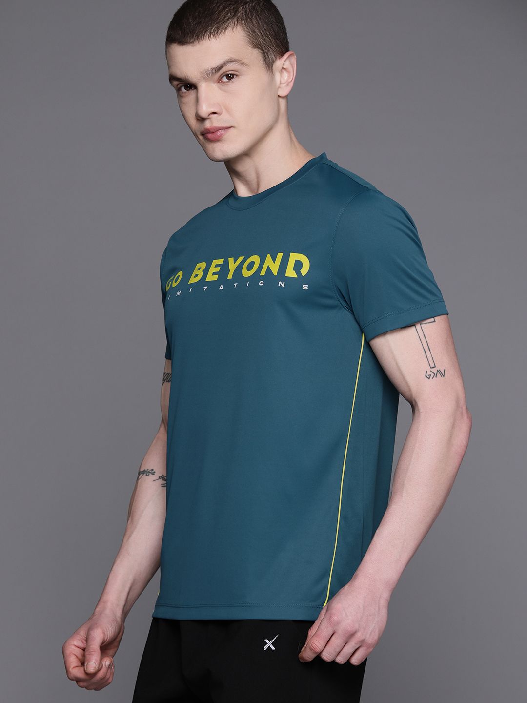 HRX by Hrithik Roshan Printed Rapid-Dry Training T-shirt