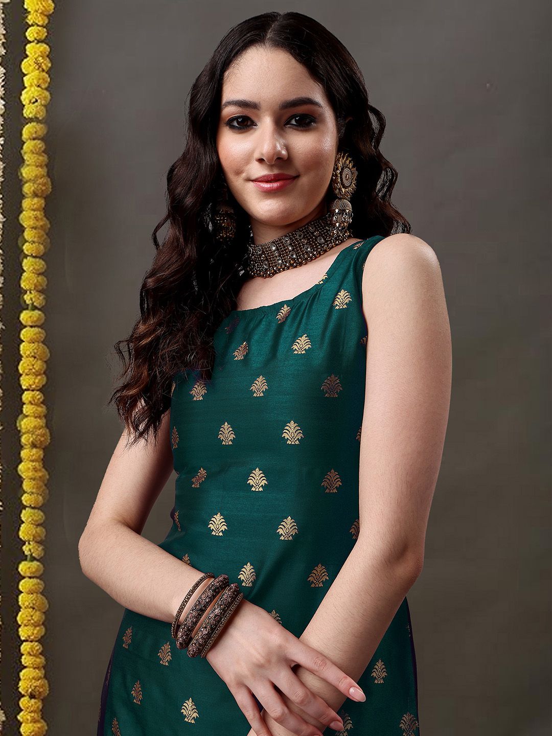 KALINI Regular Kurta with Salwar & With Dupatta