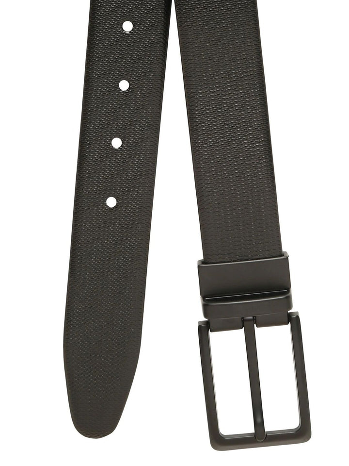 Teakwood Leathers Men Textured Leather Reversible Belt