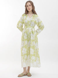 RAREISM Floral Printed Fit & Flare Midi Dress