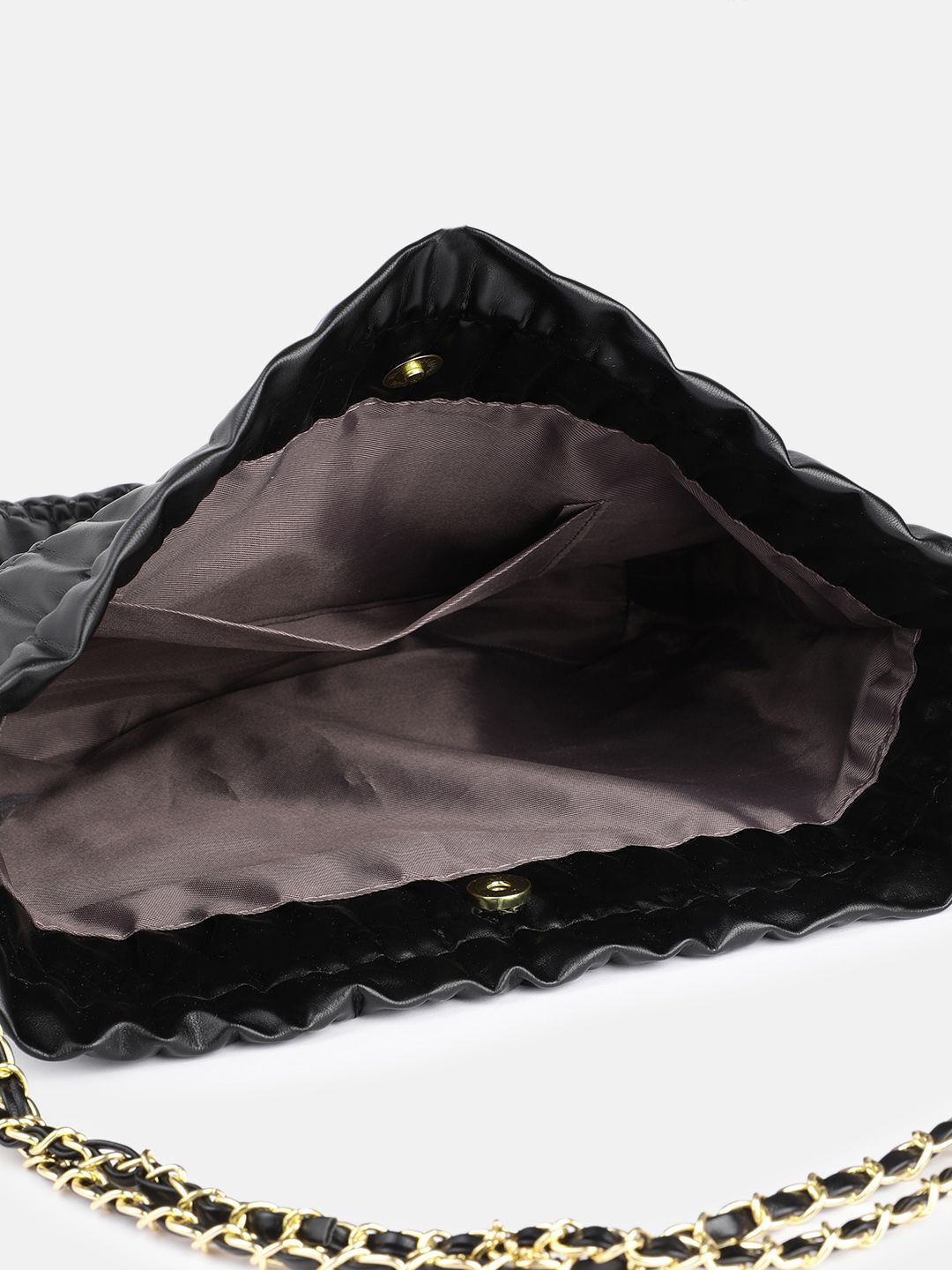 DressBerry Structured Shoulder Bag with Quilted & Pouch