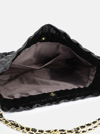 DressBerry Structured Shoulder Bag with Quilted & Pouch