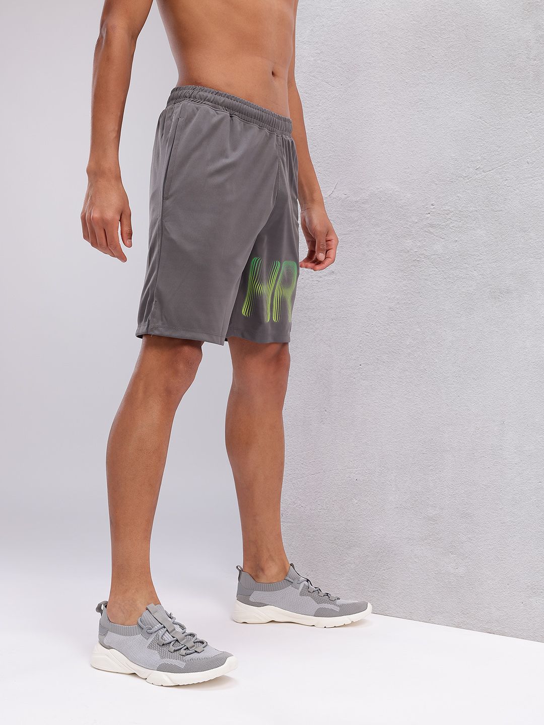 HRX by Hrithik Roshan Men Typography Print Rapid-Dry Training Shorts