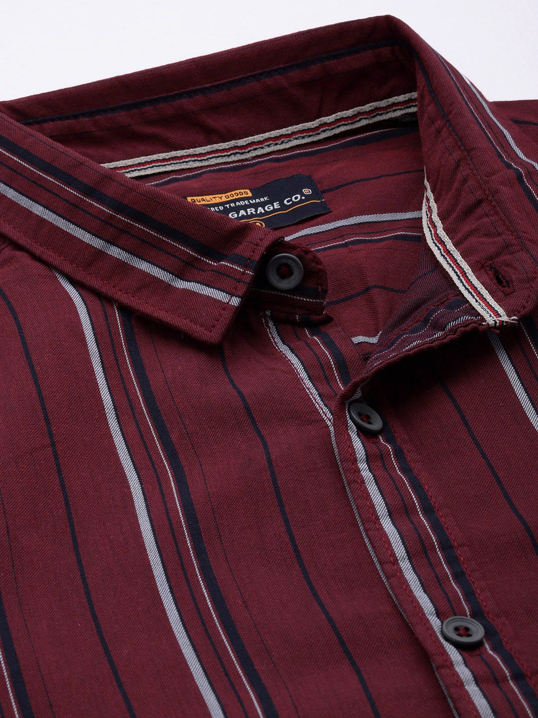 The Indian Garage Co Men Striped Casual Shirt