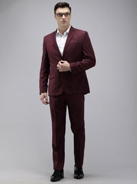 Park Avenue Self Design Single Breasted 2 Piece Party Suits
