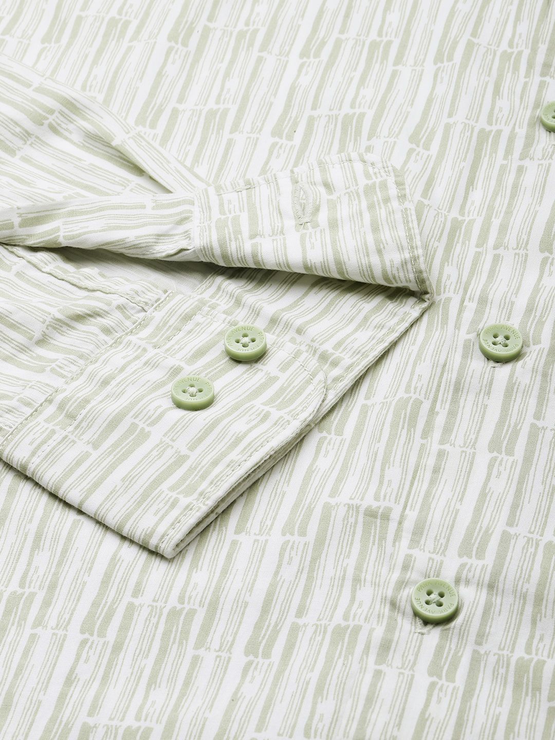 Park Avenue Slim Fit Opaque Striped Pure Cotton Casual Shirt