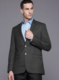 Raymond Textured Regular Fit Single-Breasted Formal Blazer