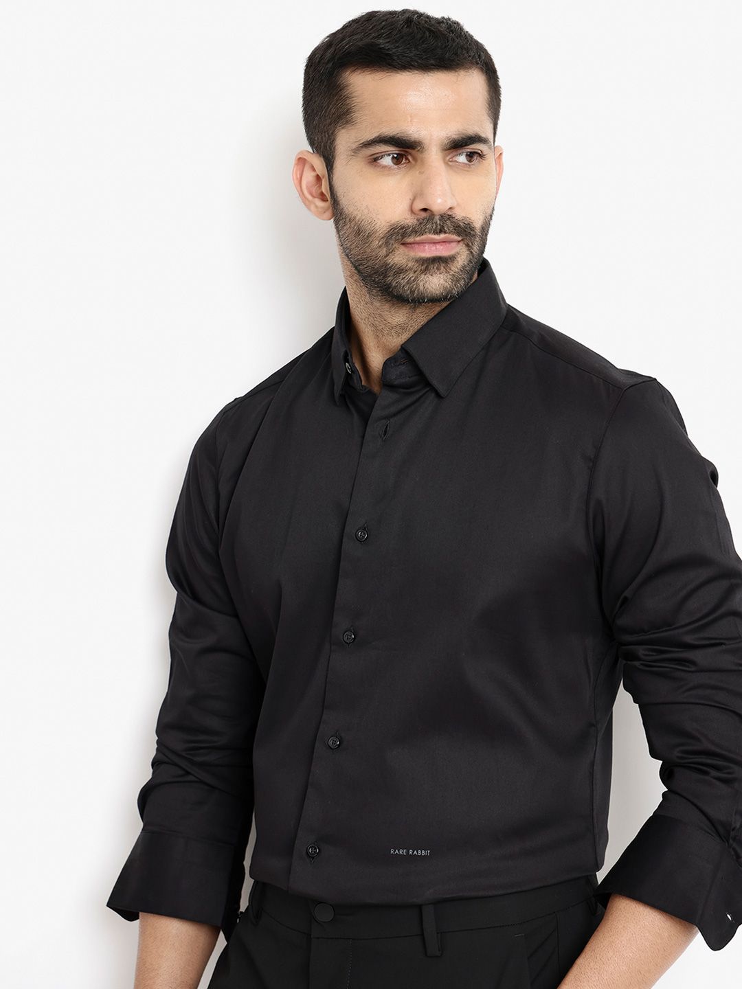RARE RABBIT Men Como Slim Fit Formal Cotton Shirt