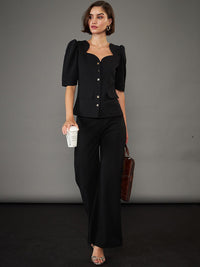 Sassafras Worklyf Wanita Bootcut High Rise