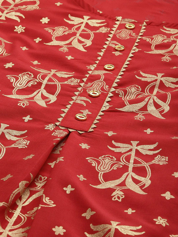 Anouk Ethnic Motifs Printed Regular Kurta with Trousers