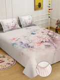 Myntra Elegant Homes Bunga-bunga Berbilang Warna 400 TC Cadar King dengan 2 Sarung Bantal