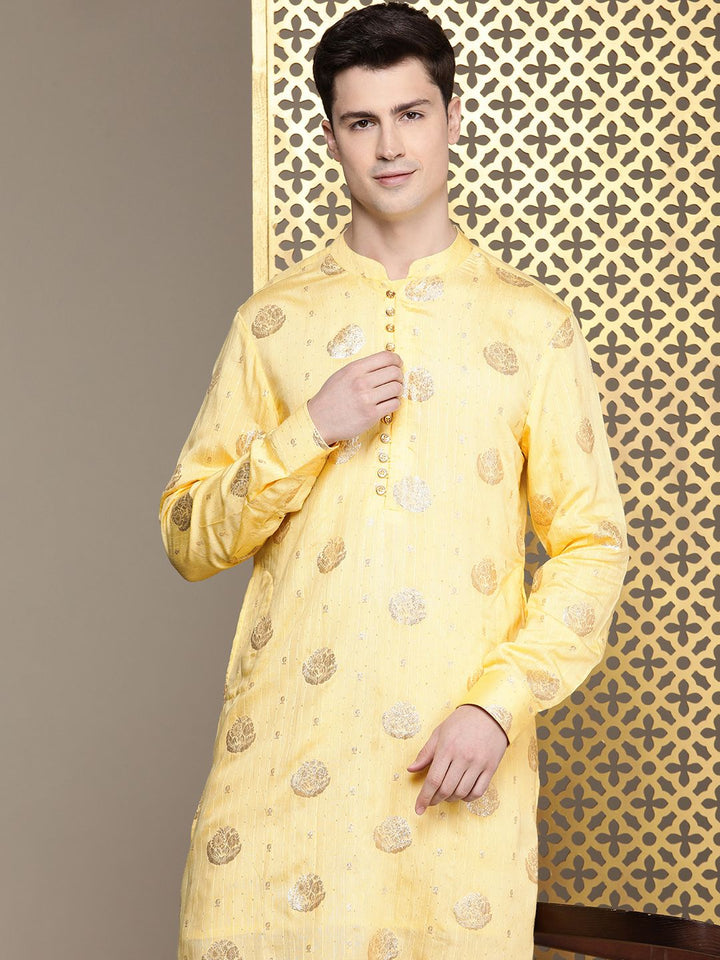 House of Pataudi Woven Design Regular Jashn Kurta