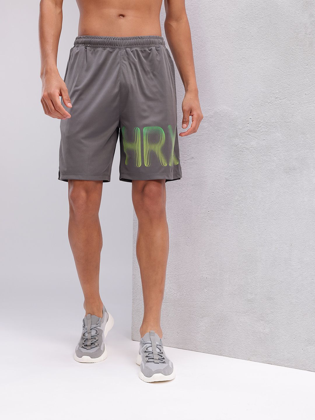 HRX by Hrithik Roshan Men Typography Print Rapid-Dry Training Shorts