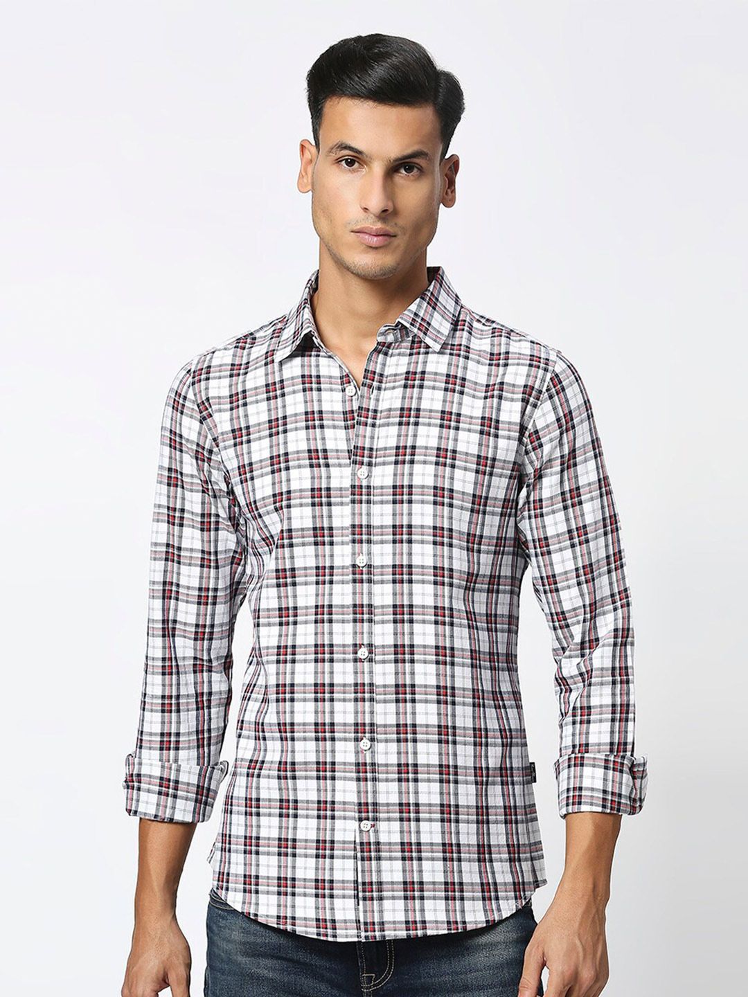 Being Human Slim Fit Cotton Casual Shirt