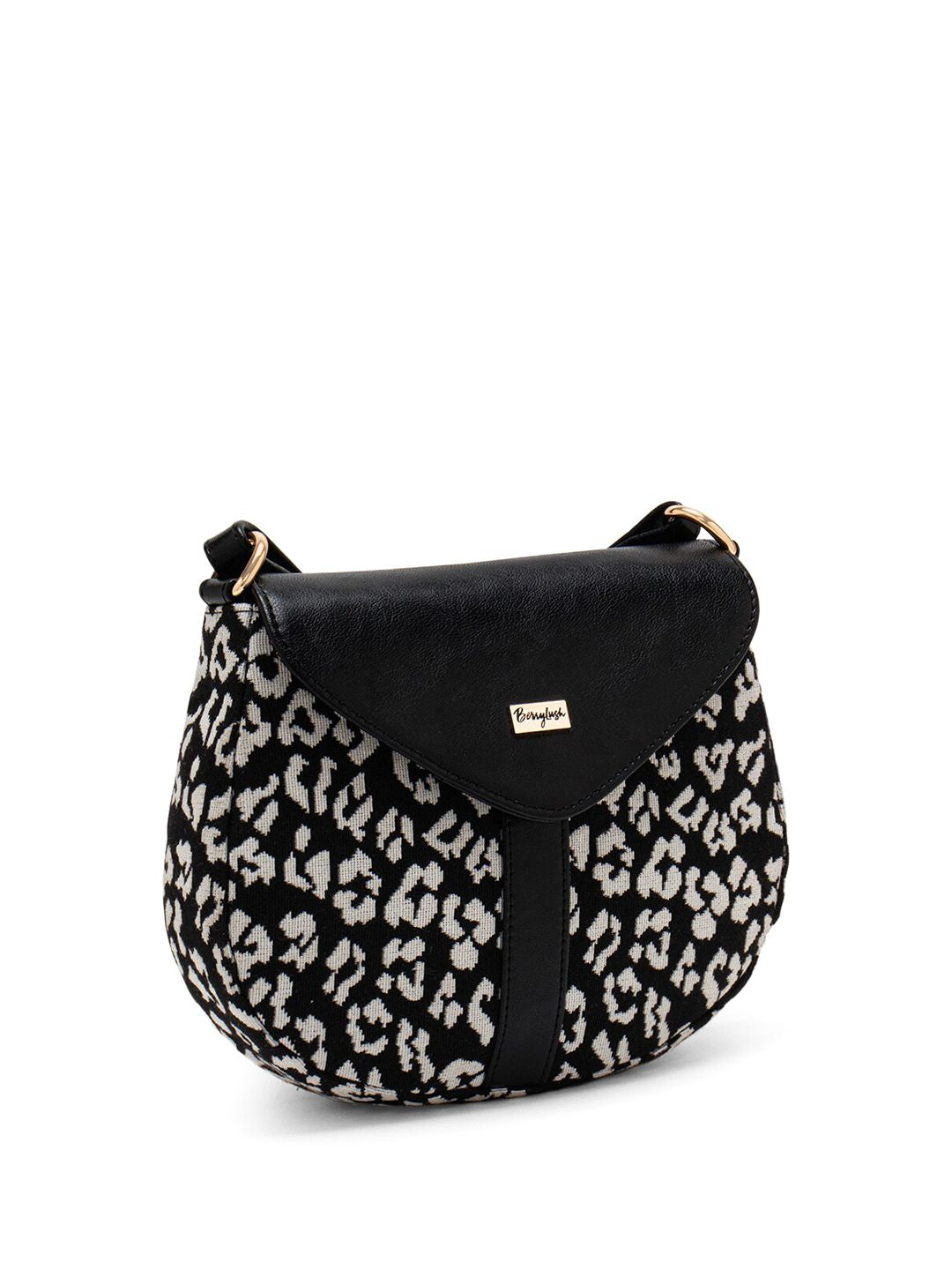 Berrylush White Animal Printed Miniature Sling Bag